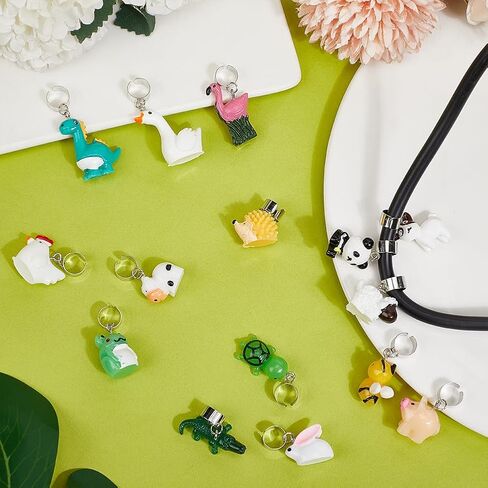 WEBEEDY 16 Styles Animals Stethoscope Charm for Nurse,Cute 3D Stethoscope Jewelry Stethoscope ID Name Tag Accessories Medical Gift for Doctors,Student Nurse,Assistant,Nursing Graduation in Saudi Arabia
