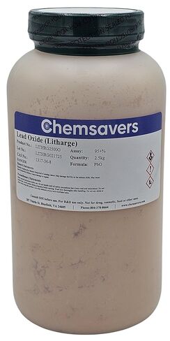 Lead Oxide (Litharge), 95+%, 2.5kg in Saudi Arabia