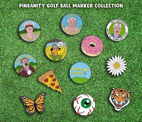 Pinsanity Funny Golf Ball Marker with Hat Clip – Novelty Golfing Accessory & Gift for Golfers in Saudi Arabia