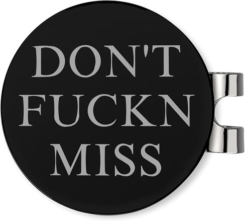 مشبك قبعة مغناطيسي K9King Ultimate Dont FUCKN Miss Ball Marker - مجموعة هدايا كومبو من إكسسوارات الجولف الفاخرة مع علامة كرة جولف إضافية لتعزيز تجربة لعب الجولف | أفكار هدية مثالية in Kuwait