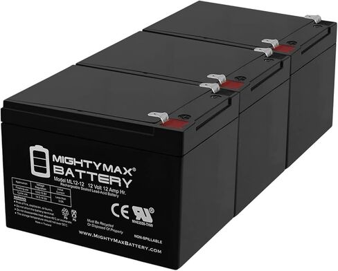 Mighty Max Battery 12V 12AH Battery for Razor Dirt Rocket SX500-3 Pack in Saudi Arabia