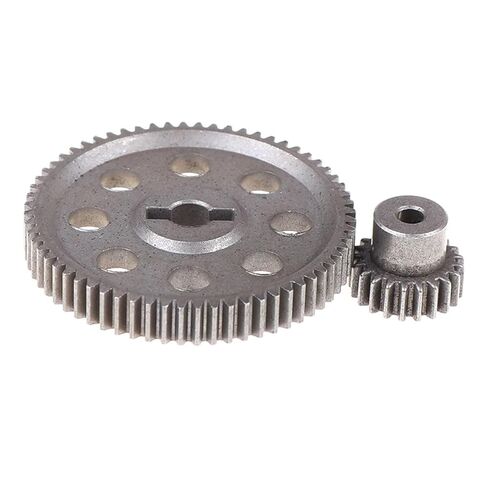2pcs (21t+64t) 11184 & 11181 Differential Metal Main Gear 64t Motor Gear 21t in Saudi Arabia