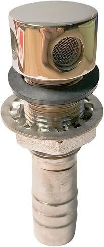 Generic Marine Grade 316 Stainless Steel Straight Curved Fuel Tank Vent Cap, Fuel for 5/8"" (16mm) I.D. Hose (Style:A) in Saudi Arabia