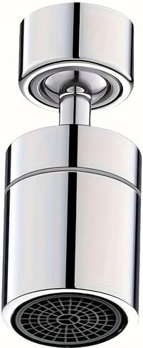 Stainless Steel Faucet, Kitchen and Bathroom Faucet with Splash Guard, 360-Degree Splash-Proof Washbasin Faucet, Dual-flow Output Mode, Faucet Extension Device, Aerator, and Swivel Extension Accessory in Saudi Arabia