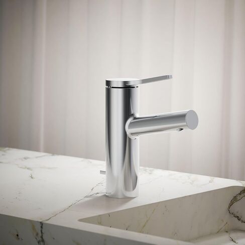KOHLER K-99491-4-CP Elate Single-Handle Bathroom Sink Faucet, Pop-Up Drain, 1.2 GPM, Single Lever Handle, Sleek Design, Polished Chrome in Saudi Arabia
