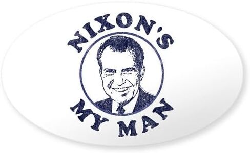 تي شيرت CafePress Nixon's My Man ملصق بيضاوي ملصق ممتص للصدمات للسيارة in Saudi Arabia