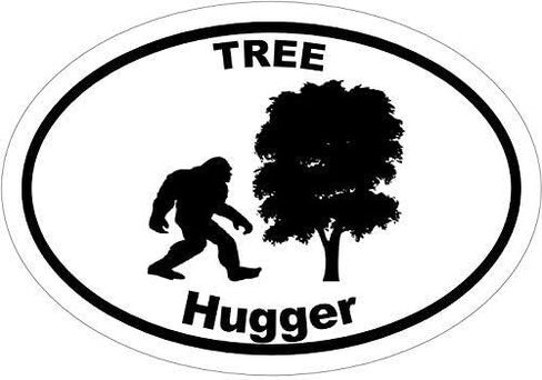 ملصق لاصق من الفينيل من Tree Hugger YETI Bigfoot - رائع للاستخدام in Saudi Arabia