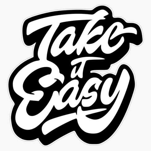 Redfool.com Take It Easy Sticker Bumper Sticker Vinyl Decal 5" in Saudi Arabia