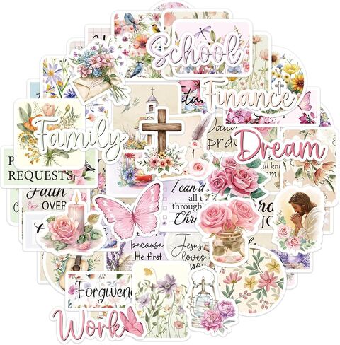 Black Girl Vision Board Stickers, 50 Pcs Affirmation Prayer Vision Boards Supplies for Women, Inspirational Sticker Decals for Journaling Scrapbook Planner Laptop, Faith Based Gifts in Saudi Arabia