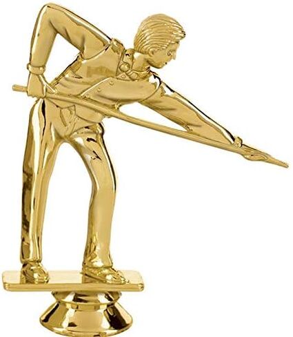 Crown Awards Customizable 10.5" Billiards Male Black Star Trophy Award, Engrave Now in Saudi Arabia