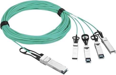 40G QSFP+ to 4x10G SFP+ Breakout Active Optical Cable 1m 2m 3m 5m 7m 10m 20m 40Gbase QSFP Breakout AOC QSFP to SFP Cable 40G AOC(1M) in Saudi Arabia