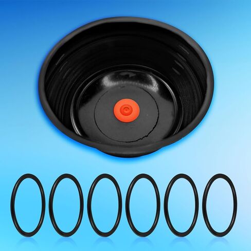 6 قطع بديلة 3043B O-Ring، استبدال فوهة خزان البنزين O-Ring Gas يمكن استبدال صنبور الوقود لـ VP Racing Fuels 3042 Gas Can Oil Drain Plug O Ring (أسود) in Saudi Arabia