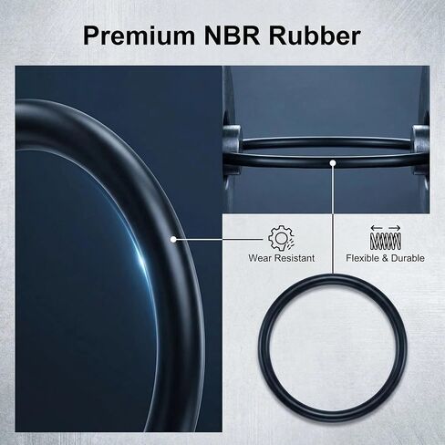 1020 Pcs O Ring Kit 20 Size Nitrile Rubber O Ring Assortment Set for Car Auto Vehicle Repair Faucet Plumbing Air or Gas Sealing Connections Resist Oil and Heat (1020P) in Saudi Arabia