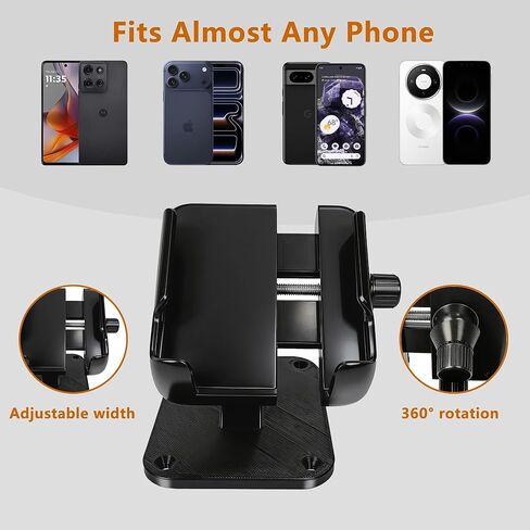 Boat Dash Mount Phone Holder Adjustable and Secure Marine Smartphone Mount-Fit Most Smartphones,Comes with Multiple mounting Options in Saudi Arabia