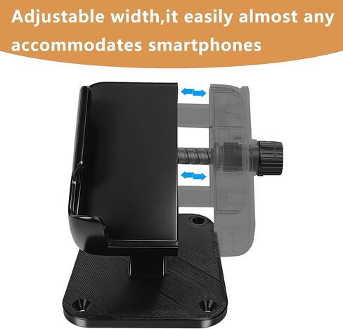 Boat Dash Mount Phone Holder Adjustable and Secure Marine Smartphone Mount-Fit Most Smartphones,Comes with Multiple mounting Options in Saudi Arabia