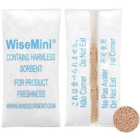 حزم المنخل الجزيئي 2 جرام من Wisesort، 200 عبوة من الحزم المجففة، عبوات المجففة، ممتصات الرطوبة لتخزين الطعام، مزيلات الرطوبة المجففة من درجة الطعام in Saudi Arabia