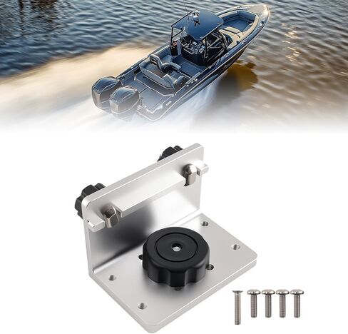 maxpeedingrods Track Mount Base من الألومنيوم، حامل أدوات لنظام مسار القارب 90 درجة لـ BroCraft Cannon RamMount وScotty Side/Deck Mount Ram Mount in Saudi Arabia
