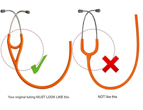 Replacement Tube by Reliance Medical fits Littmann® Cardiology IV® Stethoscope - Cardiology 4® (Orange) in Saudi Arabia