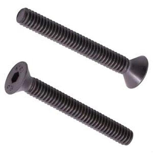 1/4-20 x 1 (30 PCS) Flat Head Socket Cap Screws, Black Oxide Finish, Countersunk Head Cap Screws, 10.9 Grade Alloy Steel, Full Thread, Coarse Thread in Saudi Arabia