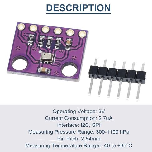 5 قطعة 3.3 فولت BMP280 ارتفاع الضغط الجوي الرقمي I2C IIC SPI وحدة استشعار عالية الدقة لاردوينو مع كابل دوبونت in Saudi Arabia