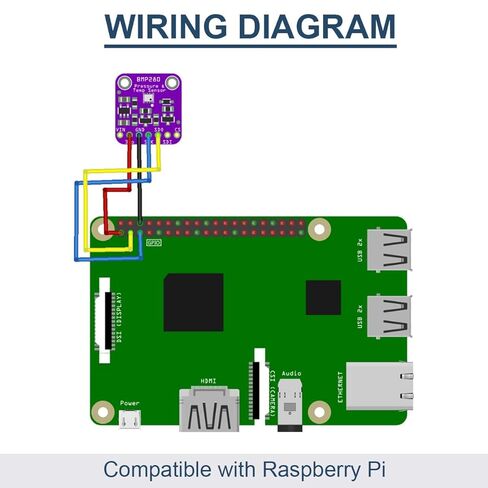 5 قطعة 3.3 فولت BMP280 ارتفاع الضغط الجوي الرقمي I2C IIC SPI وحدة استشعار عالية الدقة لاردوينو مع كابل دوبونت in Saudi Arabia