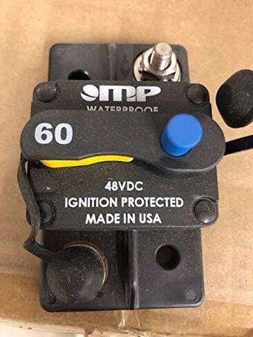 175-S0-060-2 Surface Mount Circuit Breaker, Push/Trip Reset, 1/4" Stud, 60A in Saudi Arabia