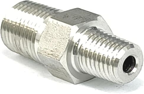 1/16 "1/8" 1/4 "3/8" 1/2 "3/4" NPT ذكر المخفض الحلمة SUS316L تركيب أنابيب الفولاذ المقاوم للصدأ موصل المقرنة 3000 PSI (1l16 بوصة NPT إلى 1l8) in Kuwait
