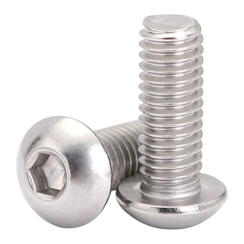 30 Pcs M5-0.8x30mm Button Head Socket Cap Screws, Stainless Steel 18-8 (304), Bright Finish, Fully Threaded, Allen Hex Button Head Screws (30 Pcs M5-0.8x30mm) in Kuwait