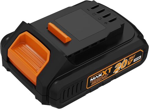 حزمة بطارية MAXXT 20V 2.0Ah، منتجات MAXXT المتوافقة، توفر قدرة تحمل طويلة الأمد، استخدام شحن سريع (برتقالي، 2.0Ah) in Kuwait