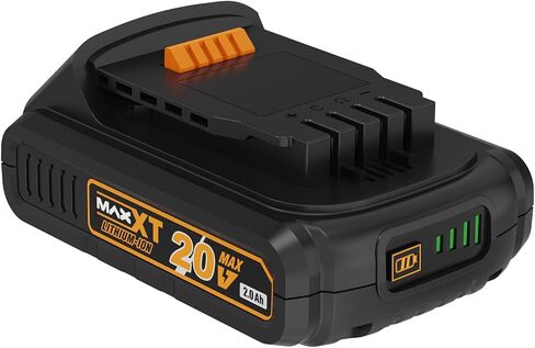 حزمة بطارية MAXXT 20V 2.0Ah، منتجات MAXXT المتوافقة، توفر قدرة تحمل طويلة الأمد، استخدام شحن سريع (برتقالي، 2.0Ah) in Kuwait