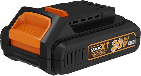 حزمة بطارية MAXXT 20V 2.0Ah، منتجات MAXXT المتوافقة، توفر قدرة تحمل طويلة الأمد، استخدام شحن سريع (برتقالي، 2.0Ah) in Kuwait