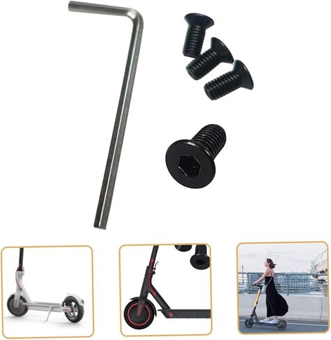 LIOOBO Universal Scooter Parts Set Replacement Screws for Handlebar Fork and Pole Wrench for Easy Installation and Removal in Saudi Arabia