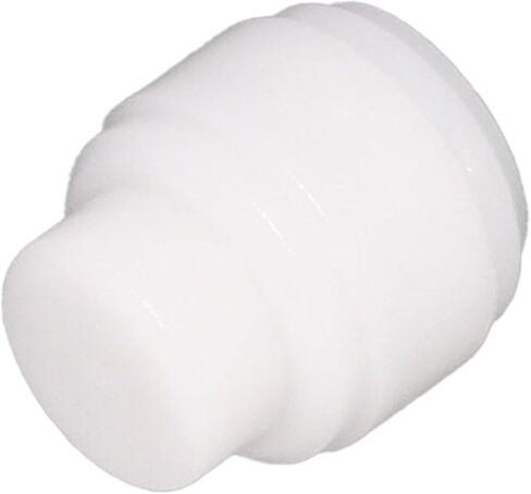 NeoFit Acetal White Tube End Stop Fitting for 1/4 "OD Tube، غطاء دفع مع ختم حلقة دائرية EPDM من الفئة الغذائية، مناسب لتطبيقات المياه والهواء والمشروبات والغاز من Neo-Pure in Kuwait