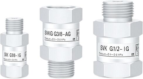 1 قطعة صمام المنطق فراغ SVKG صمام الأمان تحقق صمام SVK-G1/8xG1/4/G3/8xG1/2-IG-AG شفط كأس (SVKG-G1l8-AG) in Kuwait