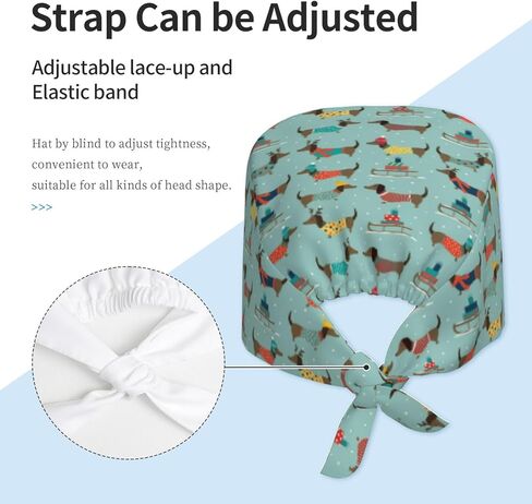 Unisex Adjustable Surgical Sweatband - Elastic Bandage Cap - Scrub Caps for Nurse Working Cap in Saudi Arabia