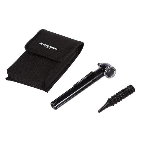 Riester 2101-201 e-scope Direct Illumination Otoscope with 2.5V Xenon, Black in Saudi Arabia