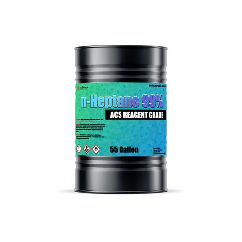 Alliance Chemical n-Heptane 99% ACS - زجاجة نصف لتر - مذيب نافثا عالي النقاء in Kuwait