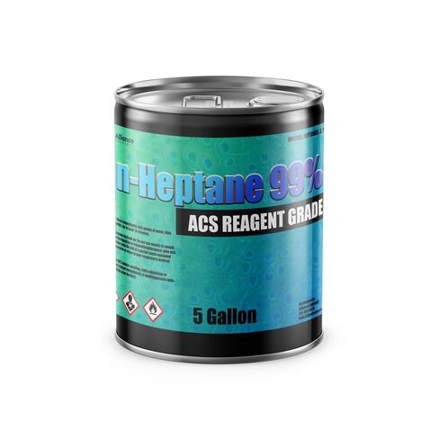 Alliance Chemical n-Heptane 99% ACS - زجاجة نصف لتر - مذيب نافثا عالي النقاء in Kuwait