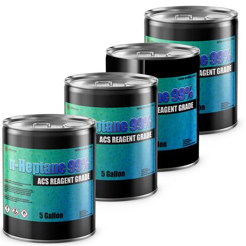 Alliance Chemical n-Heptane 99% ACS - زجاجة نصف لتر - مذيب نافثا عالي النقاء in Kuwait