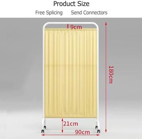 3-Panel Folding Medical Privacy Screen - 6ft Portable Room Divider for Hospitals, Clinics, Kids Rooms & Classrooms - Ideal for Patient Privacy & Space Separation in Saudi Arabia