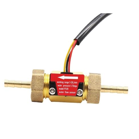 B1 Brass Water Flow Sensor Meter Impeller 1/2 Inch with Accessories Hose(B1-10mm) in Saudi Arabia
