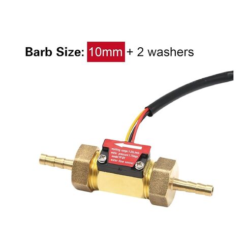 B1 Brass Water Flow Sensor Meter Impeller 1/2 Inch with Accessories Hose(B1-10mm) in Saudi Arabia