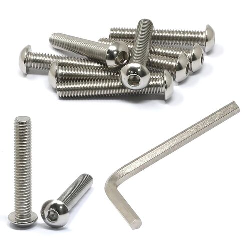 iexcell 10 Pcs 3/8-16 x 2-1/4" Stainless Steel 304 Hex Socket Button Head Cap Screws Bolts Kit in Saudi Arabia