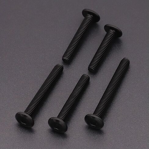 1/4-20 x 3" (10 PCS) Flat Head Socket Cap Screw, 304 Stainless Steel 18-8 Binding Screws, Full Thread, Connection Bolts, Furniture Bolts, Black Coated in Saudi Arabia