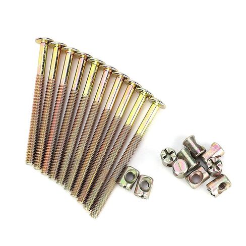 M6 Bolts and Nuts Kit for Baby Cribs - Carbon Steel Hex Screws Set M6 x 40-150mm in Saudi Arabia