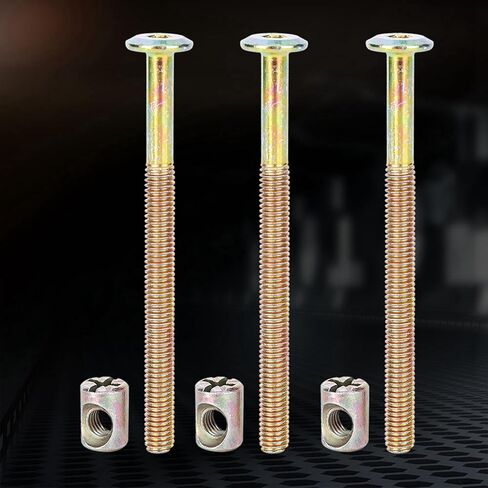 M6 Bolts and Nuts Kit for Baby Cribs - Carbon Steel Hex Screws Set M6 x 40-150mm in Saudi Arabia