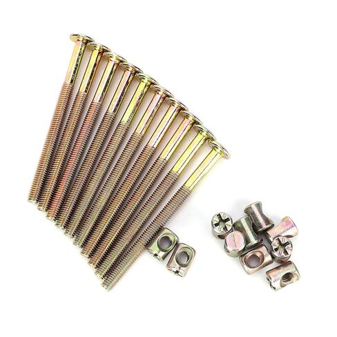 M6 Bolts and Nuts Kit for Baby Cribs - Carbon Steel Hex Screws Set M6 x 40-150mm in Saudi Arabia