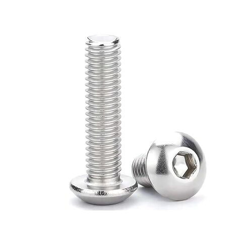 M5-0.8 x 20mm Button Head Socket Cap Screws, Stainless Steel 304, Full Thread, Allen Socket Drive, Heavy Duty Machine Hexagon Screw Drive 40 PCS in Saudi Arabia