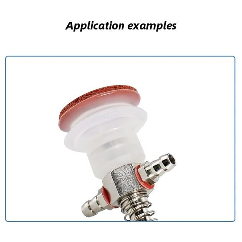1pcs Vacuum Suction Cup Base Samll Head 7mm Hardware Manipulator Fixture Accessories Pneumatic Support Tail Side air Intake(L50-M10-7) in Saudi Arabia