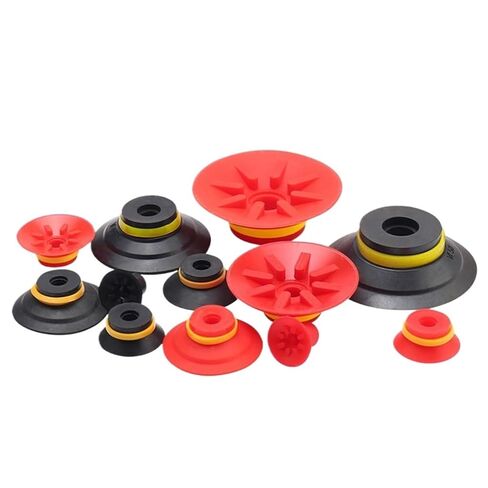 1pcs VF Series Manipulator Silicone Vacuum Suction Cup VF15/20/25/30/40/50 Industrial Pneumatic Components Accessories(VF15 Red) in Saudi Arabia